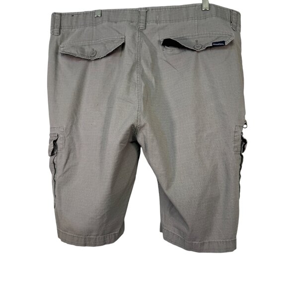 WearFirst Mens Gray Cargo Shorts Size 42 Belt Loops Lightweight Cotton Blend - Picture 7 of 8